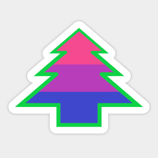 Bisexual/Biromantic Pride: Christmas Tree Sticker